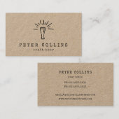 kraftpapier voor kraftuitbarstingen visitekaartje (Voorkant / Achterkant)