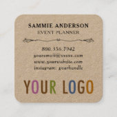 Kraftplein Visitekaartjes met afgeronde hoeken (Voorkant)