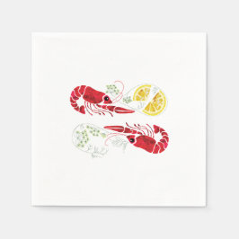 Kräftskiva / Crawfish boil Elegant Lemon en Dill Servet