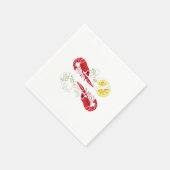 Kräftskiva / Crawfish boil Elegant Lemon en Dill Servet (Hoek)