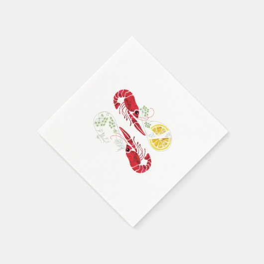 Kräftskiva / Crawfish boil Elegant Lemon en Dill Servet (Hoek)