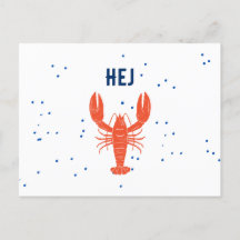 Kräftskiva Hej Hallo Zweeds Briefkaart van de groe