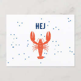 Kräftskiva Hej Hallo Zweeds Briefkaart van de groe