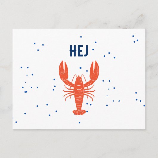 Kräftskiva Hej Hallo Zweeds Briefkaart van de groe (Voorkant)