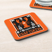 Kräftskiva - Zweedse rivierkreeftenfeest Bier Onderzetter (Linkerzijde)