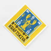 Kräftskiva - Zweedse rivierkreeftenfeest Servet (Hoek)