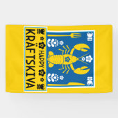 Kräftskiva - Zweedse rivierkreeftenfeest Spandoek (Horizontaal)