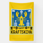 Kräftskiva - Zweedse rivierkreeftenfeest Spandoek (Verticaal)