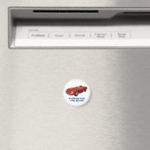 Kraftsmen Auto Blue Font/Red Car Magnet (Insitu (Vaatwasser))