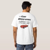 Kraftsmen Car Whisperer Basic T-Shirt (met rode au (Achterkant volledig)