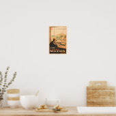 Kraftsmen in Neuchatel, Zwitserland,vintage-reis Poster (Keuken)