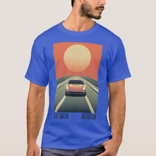 Kraftwerk Autobahn Retro Esthetisch Origineel Ontw T-shirt