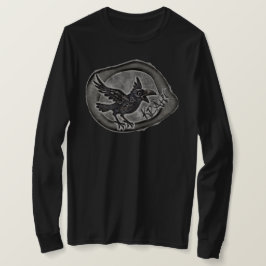 Krähe Crow Rabe ruft KRÄH! Longsleeve  T-shirt