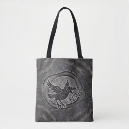 Krähe Crow Rabe ruft KRÄH! Tasche Tragetasche Tote Bag
