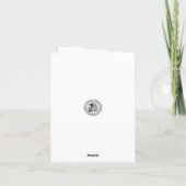 Krähe und Katze Herbst Thanksgiving Crow Bedankkaart (Achterkant)