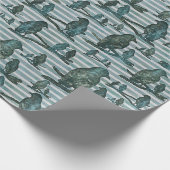 Krähen Raben Crows auf Ast Verpackung Cadeaupapier (Hoek)