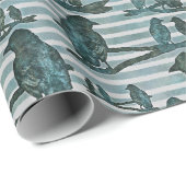 Krähen Raben Crows auf Ast Verpackung Cadeaupapier (Rol Hoek)