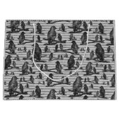 Krähen Raben Crows Geschenk Tüte Party Groot Cadeauzakje (Voorkant)