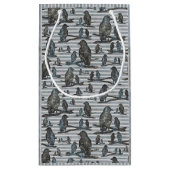 Krähen Raben Crows Geschenk Tüte Party Klein Cadeauzakje (Achterkant)