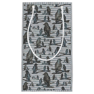 Krähen Raben Crows Geschenk Tüte Party Klein Cadeauzakje