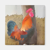 Krähender Hahn Magneet (Voorkant)