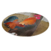 krähender Hahn Snijplank (Hoek)