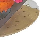 krähender Hahn Snijplank (Hoek)