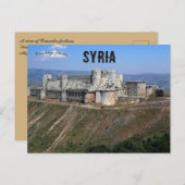 Krak des Chevaliers Syrië Briefkaart (Voorkant / Achterkant)