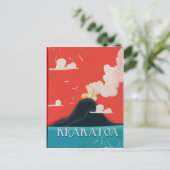 Krakata  Vacation Poster Art Briefkaart (Staand voorkant)