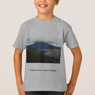 Krakata vulcano eiland, Indonesië T-shirt