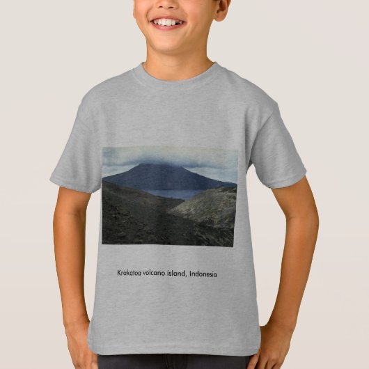 Krakata vulcano eiland, Indonesië T-shirt (Voorkant)