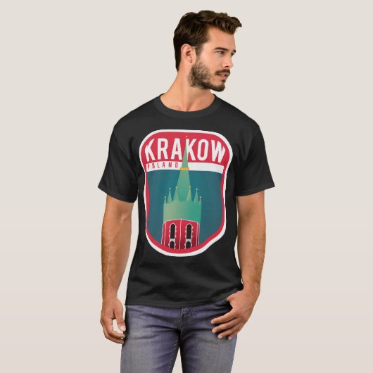 Krakau-badge T-shirt (Voorkant volledig)