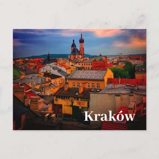 Krakau Europa Polen Polska Oude Stad Briefkaart (Voorkant)