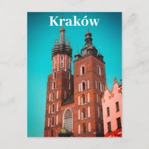 Krakau Europa Polen Polska Oude Stad Briefkaart