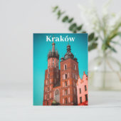 Krakau Europa Polen Polska Oude Stad Briefkaart (Staand voorkant)