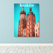 Krakau Europa Polen Polska Oude Stad Canvas Afdruk (Insitu (Houten vloer))
