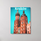 Krakau Europa Polen Polska Oude Stad Canvas Afdruk (Voorkant)