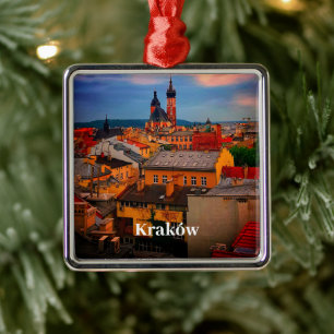 Krakau Europa Polen Polska Oude Stad Metalen Ornament