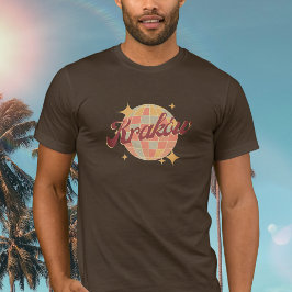 Krakau Krakau Polen Retro discobal T-shirt