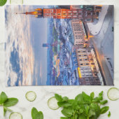 Krakau nacht in Polen Theedoek (Gevouwen)