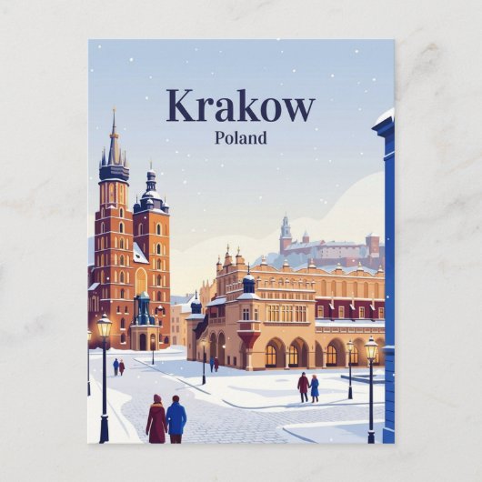 Krakau, Polen Briefkaart (Voorkant)