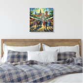 Krakau Polen Middeleeuwse Poort Uitgerekte Canvas Afdruk (Insitu (Slaapkamer))