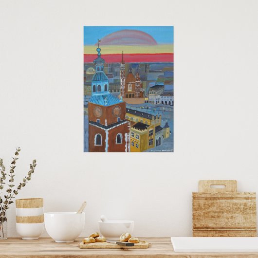 Krakau Polen Poster (Keuken)