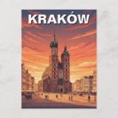 Krakau Polen Reizen Briefkaart (Voorkant)