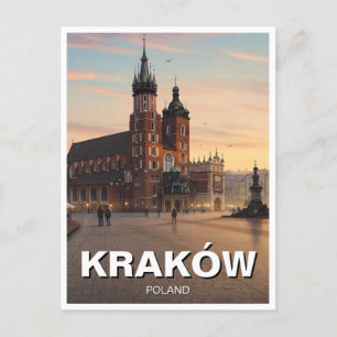 Krakau Polen Reizen Briefkaart