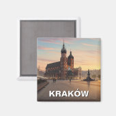 Krakau Polen Reizen Magneet (Voorkant / Achterkant)