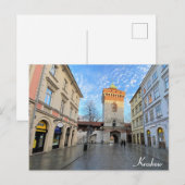 Krakau Polen St Florians Gate reisfoto Briefkaart (Voorkant / Achterkant)