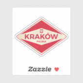 Krakau Polen Vintage Sticker (Vel)