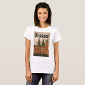 Krakau Polen vintage T-shirt (Voorkant volledig)