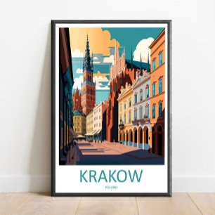 Krakau Reisprint Muur Kunst Krakau Muur Hanging Poster